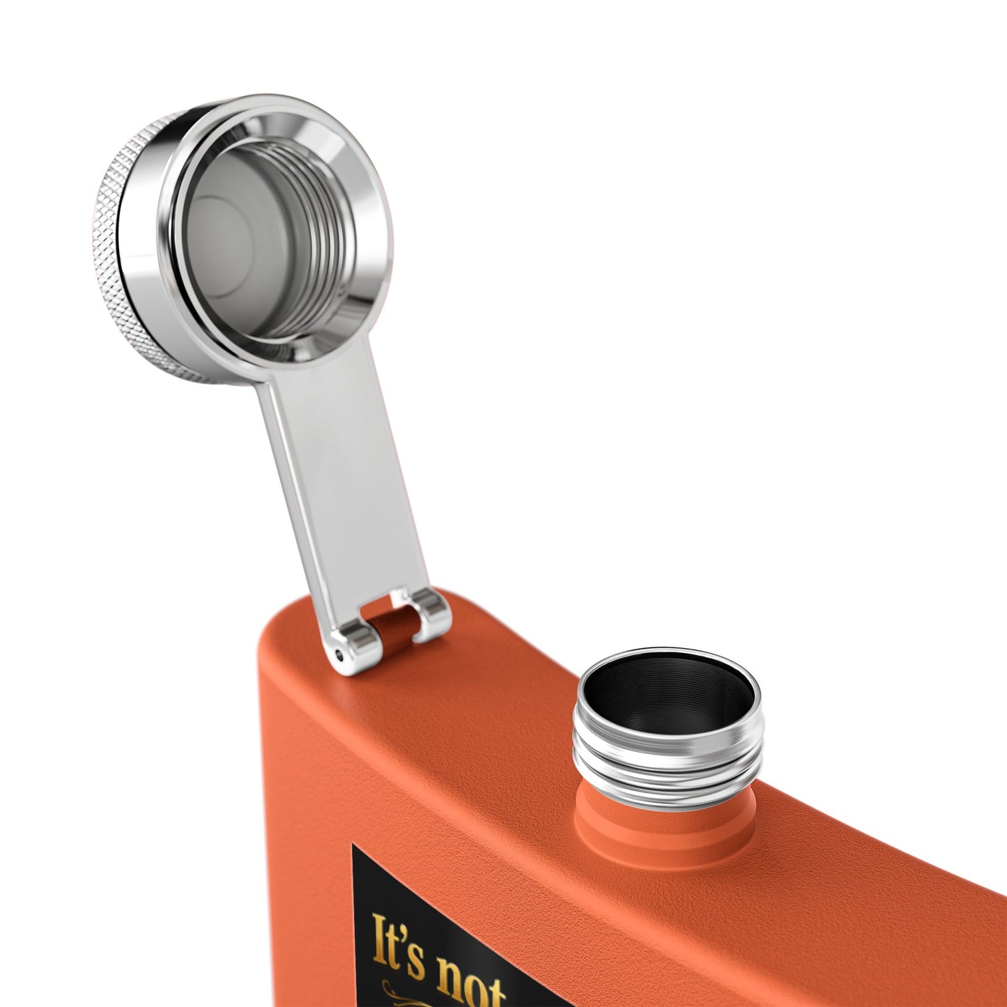 "It's Not a Dad Bod... It's a Father Figure" Stainless Steel 6 oz Pocket Hip Flask