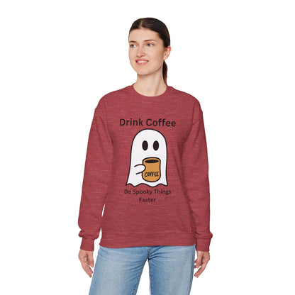 Boo Drink Coffee-Ghost-Sweatshirt