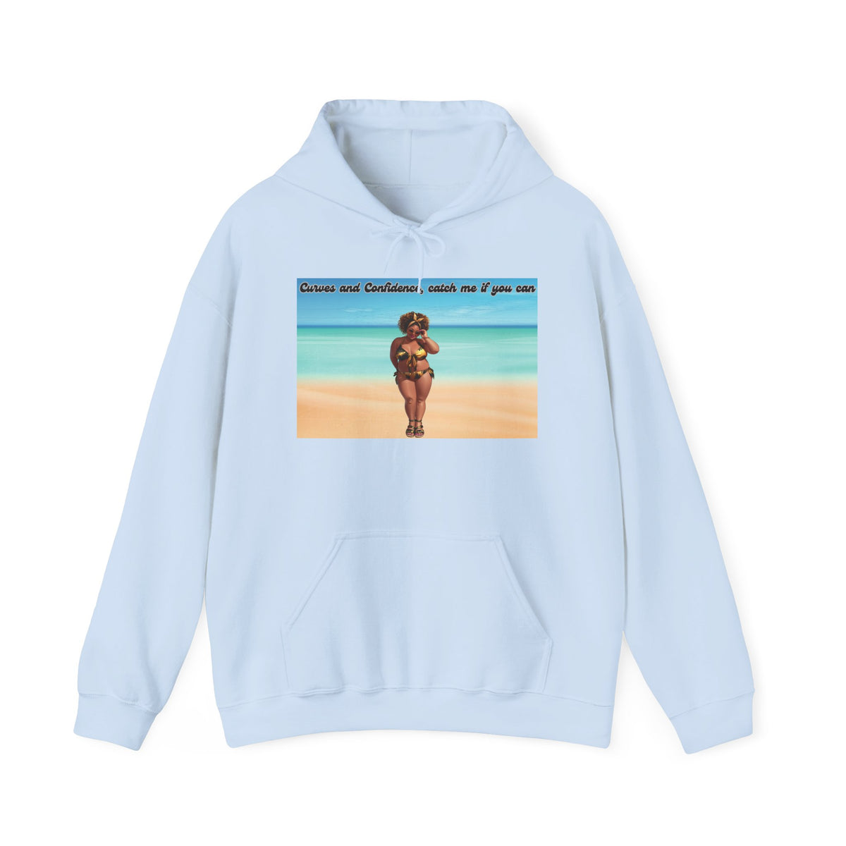 Curves and Confidence, Catch me if you can Unisex Hoodie