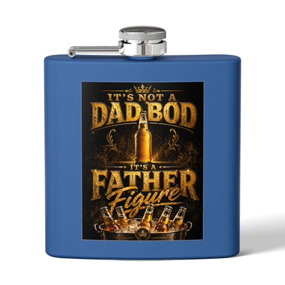 “It’s Not a Dad Bod, It’s a Father Figure” Novelty 6oz Hip Flask | Father's Day Gift