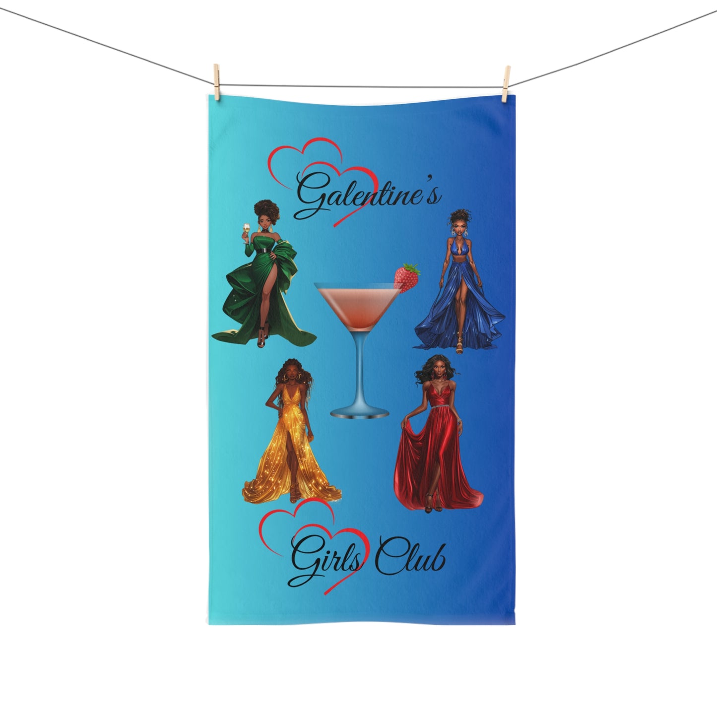 Galentine's Girls Club-Hand Towel