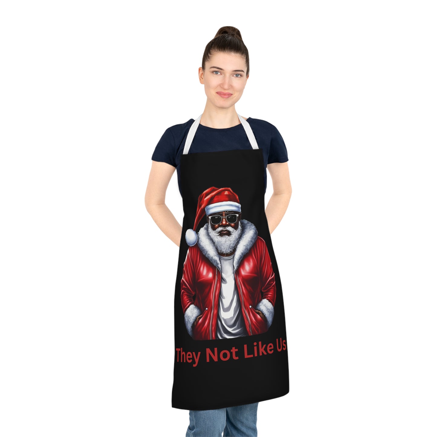 They Not Like Us-Adult Apron (AOP) (Black)