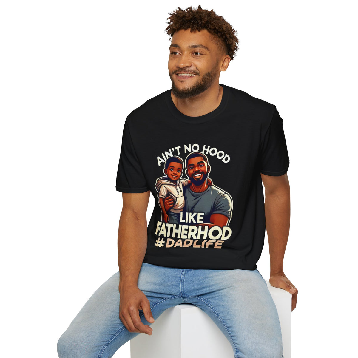 Dad Life Unisex Softstyle T-Shirt, Gift for Father's Day