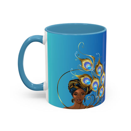 Queen Peacock Elegance Accent Coffee Mug