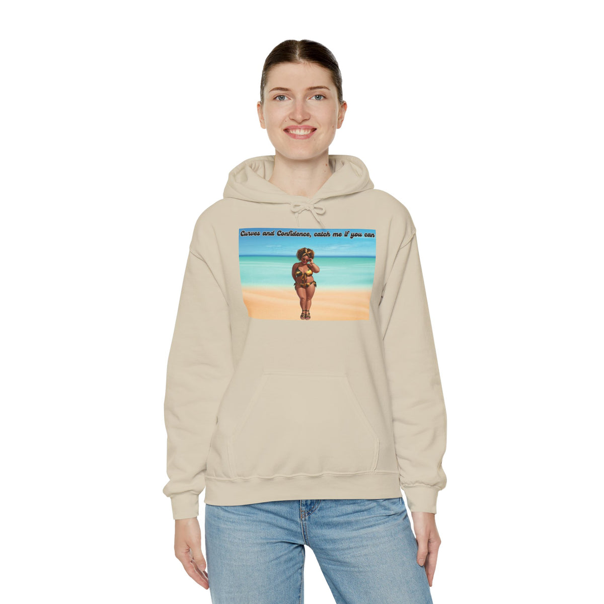 Curves and Confidence, Catch me if you can Unisex Hoodie