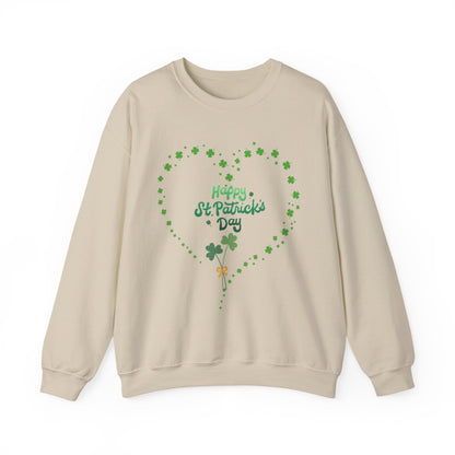 Happy St. Patrick's Day Shamrock Heart Sweatshirt