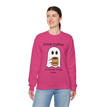 Boo Drink Coffee-Ghost-Sweatshirt