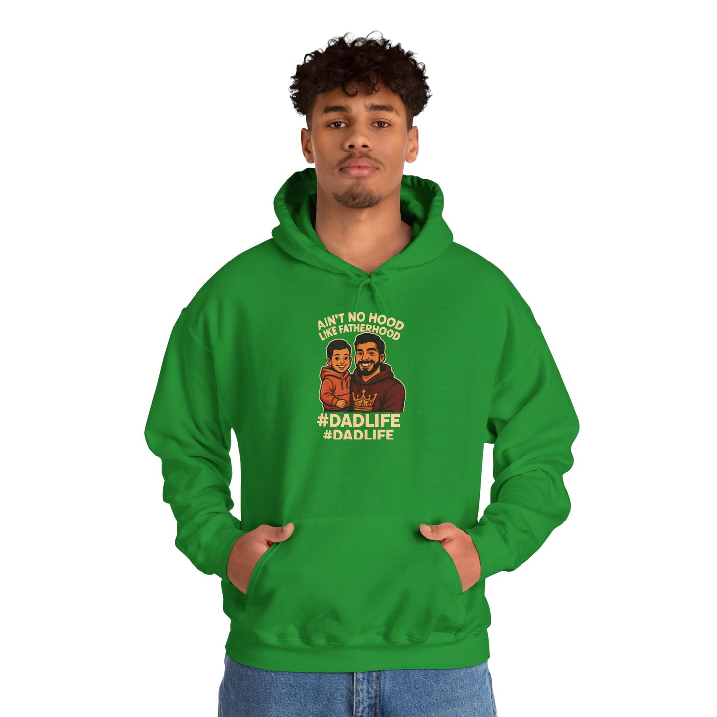 Ain't No Hood Like Fatherhood Hoodie for Dads
