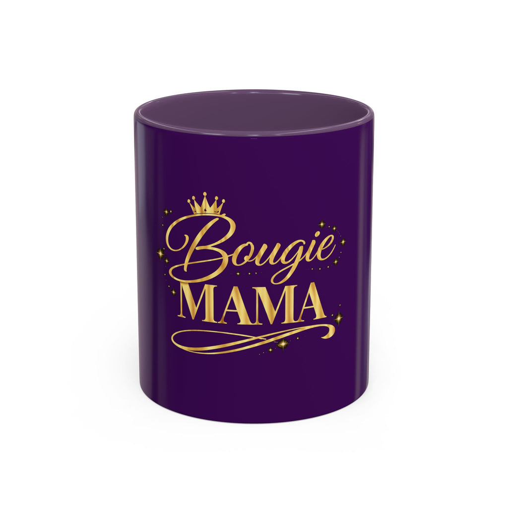 Bougie Mama Coffee Mug — Purple & Gold 11/15oz Accent Mug