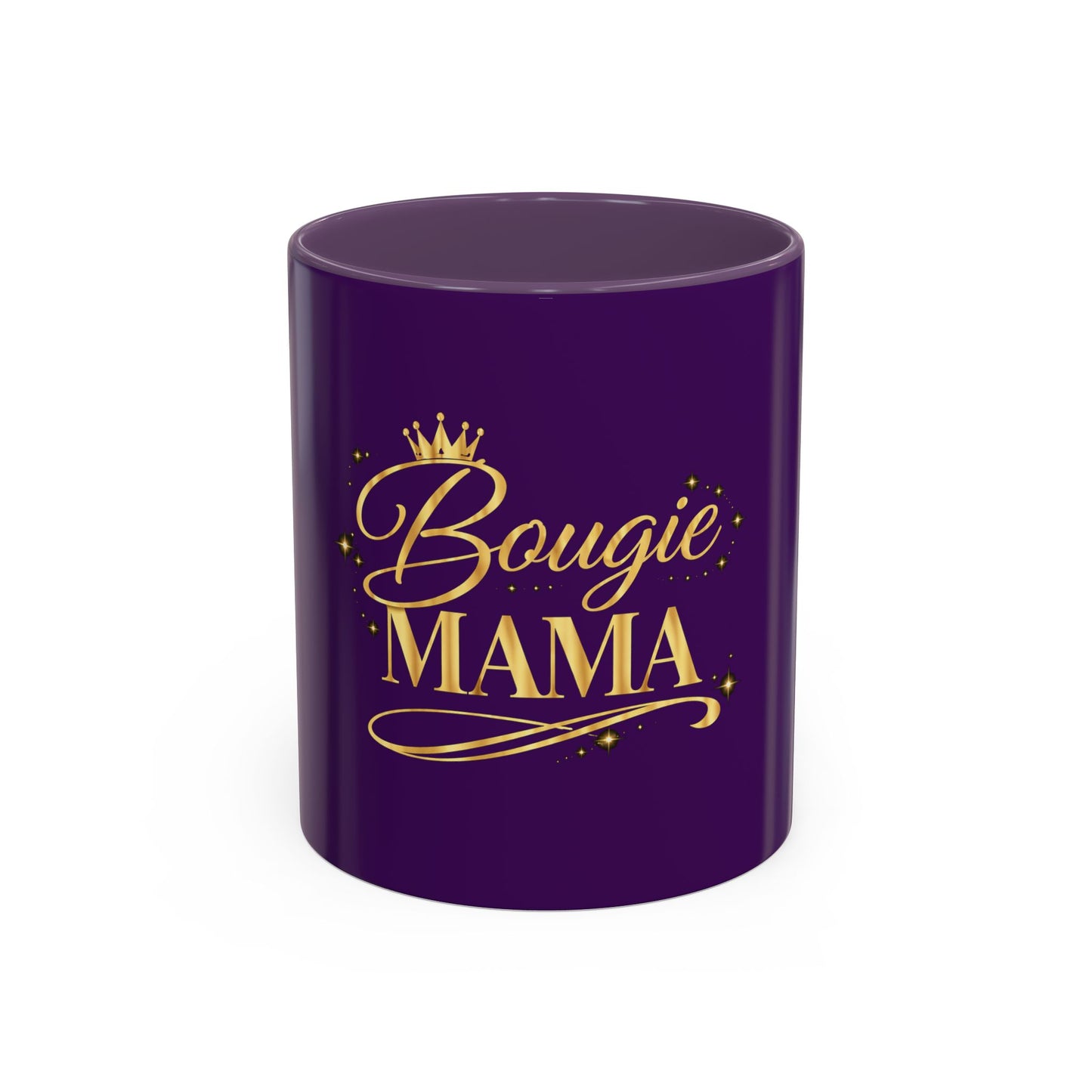 Bougie Mama Coffee Mug — Purple & Gold 11/15oz Accent Mug