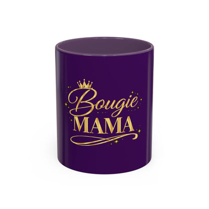 Bougie Mama Coffee Mug — Purple & Gold 11/15oz Accent Mug
