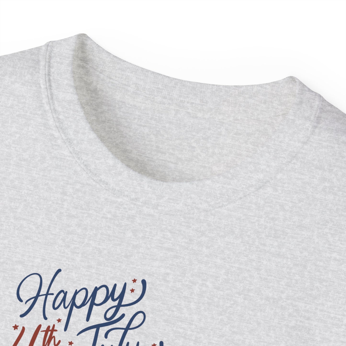 Fourth of July Fireworks Tee — "Happy 4th July" Patriotic Rocket T-Shirt
