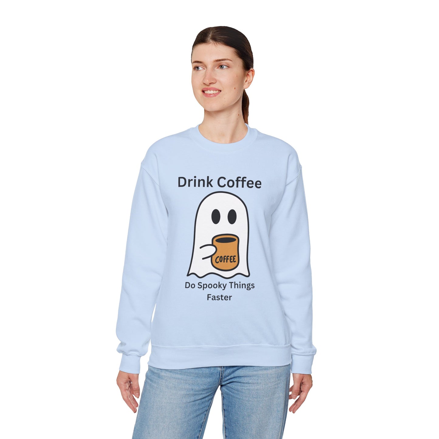 Boo Drink Coffee-Ghost-Sweatshirt