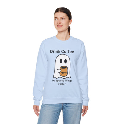 Boo Drink Coffee-Ghost-Sweatshirt