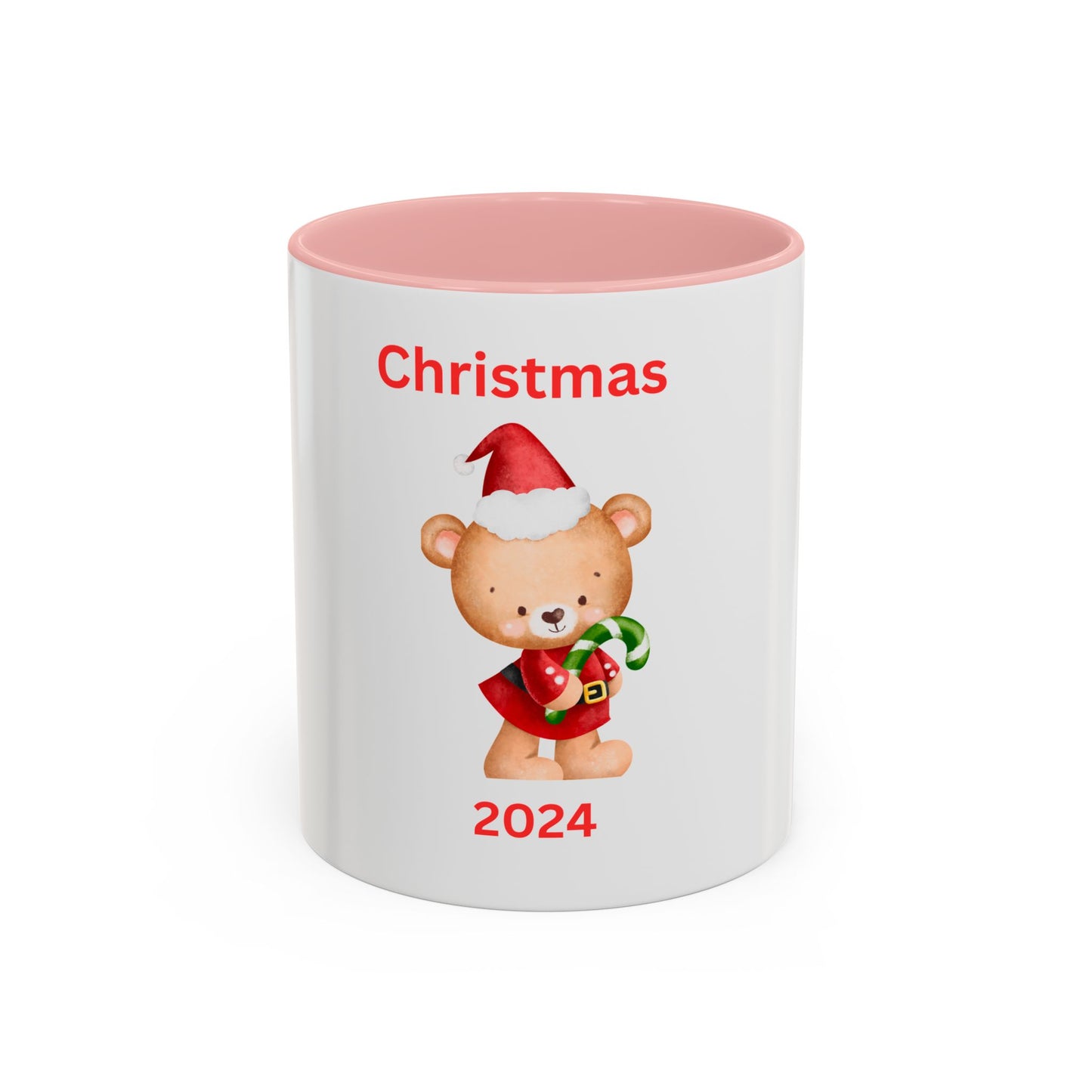 Bear with Stocking-Green Candy Cane