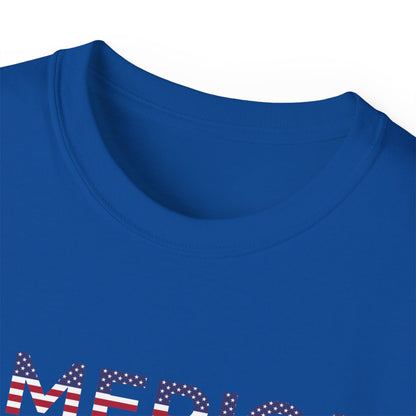 America Flag Heart T-Shirt — Patriotic 4th of July Tee