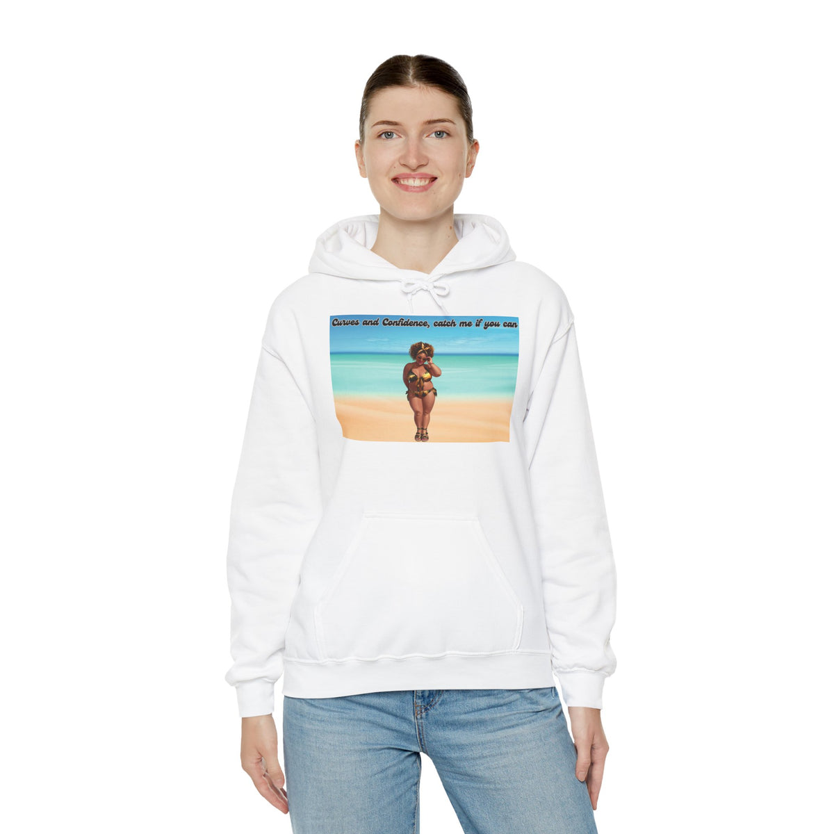 Curves and Confidence, Catch me if you can Unisex Hoodie