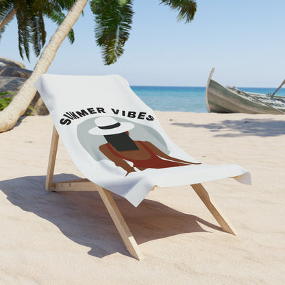 Summer Vibes Beach Towel 3-White
