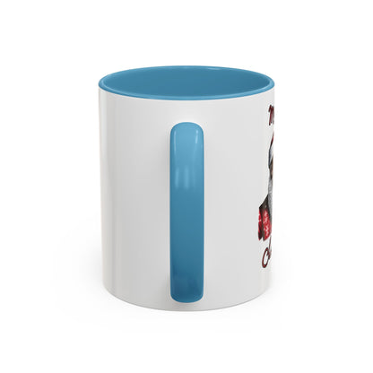 Black Santa-Accent Coffee Mug (11, 15oz) (Red)