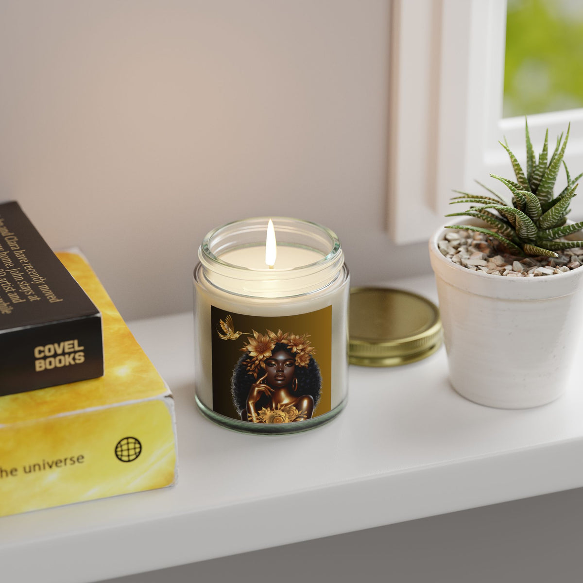Hummingbird-Scented Candles, Coconut Apricot Wax (4oz, 9oz)