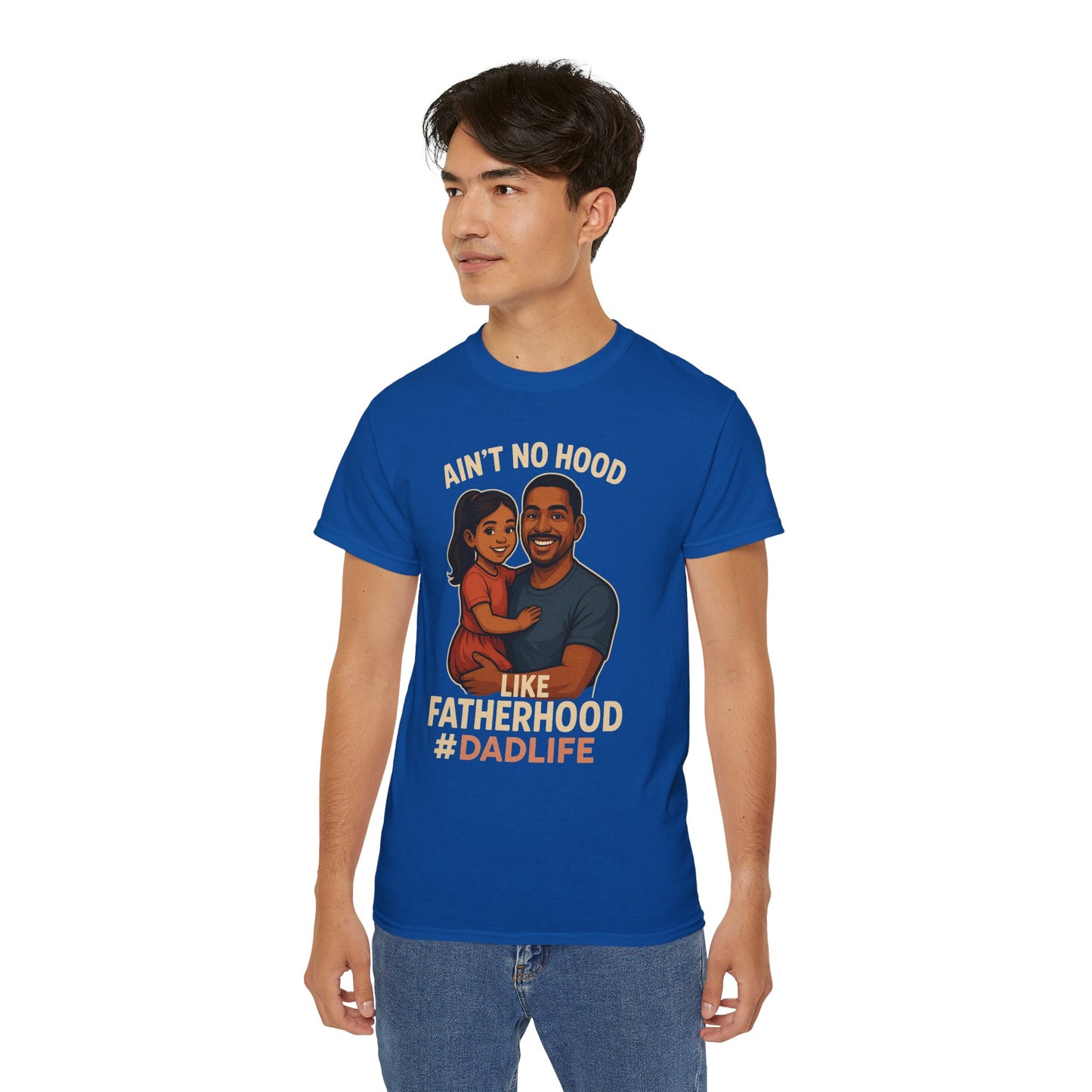 Ain't No Hood-Hispanic-Ultra Cotton Tee - Ain't No Hood Like Fatherhood