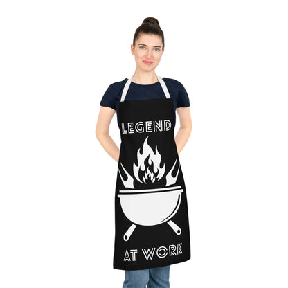 Legend At Work Chef Apron-Black
