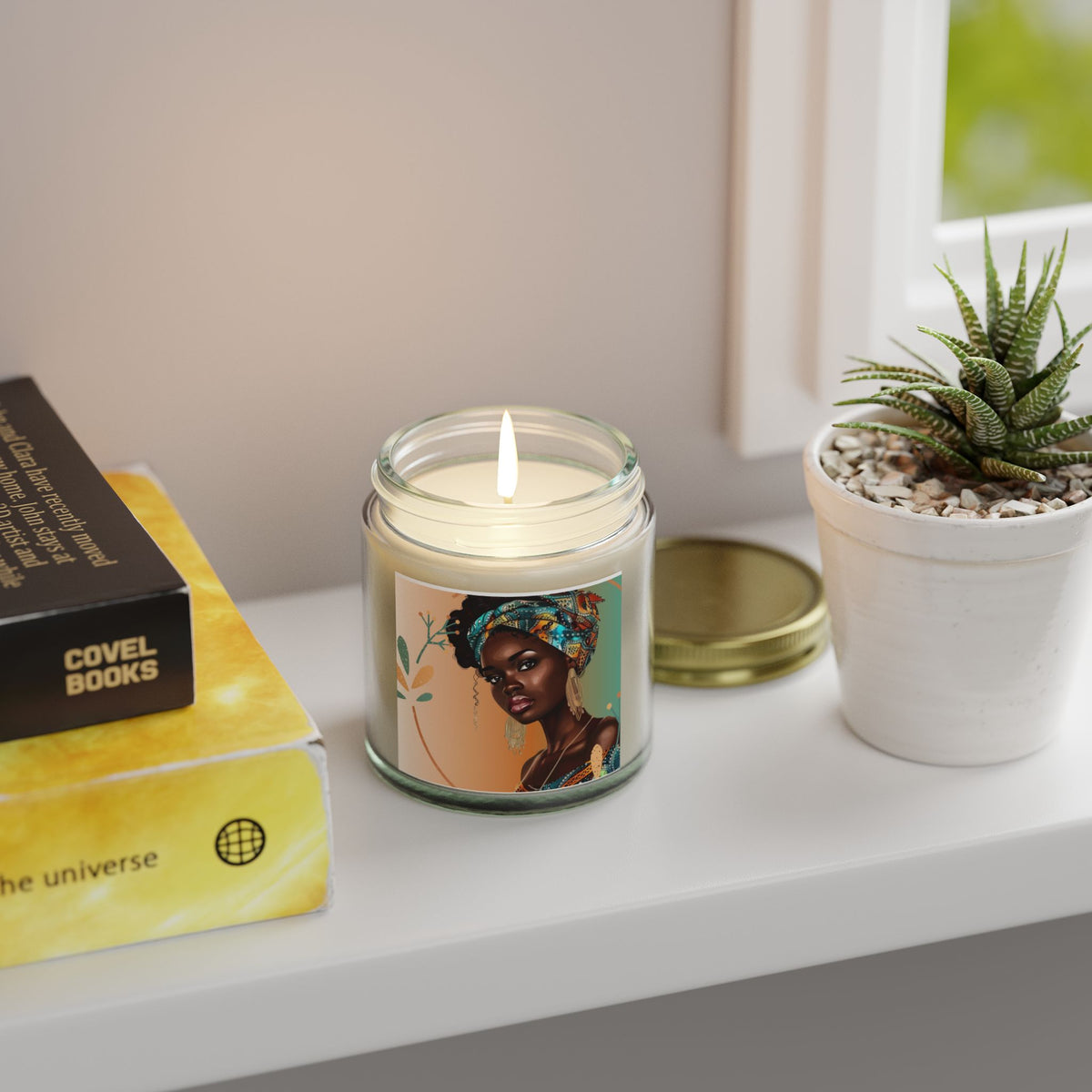 Teal-Scented Candles, Coconut Apricot Wax (4oz, 9oz)