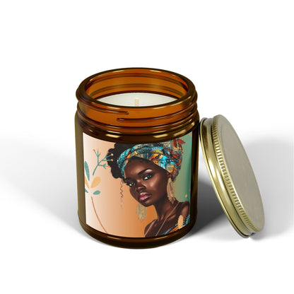 Teal-Scented Candles, Coconut Apricot Wax (4oz, 9oz)