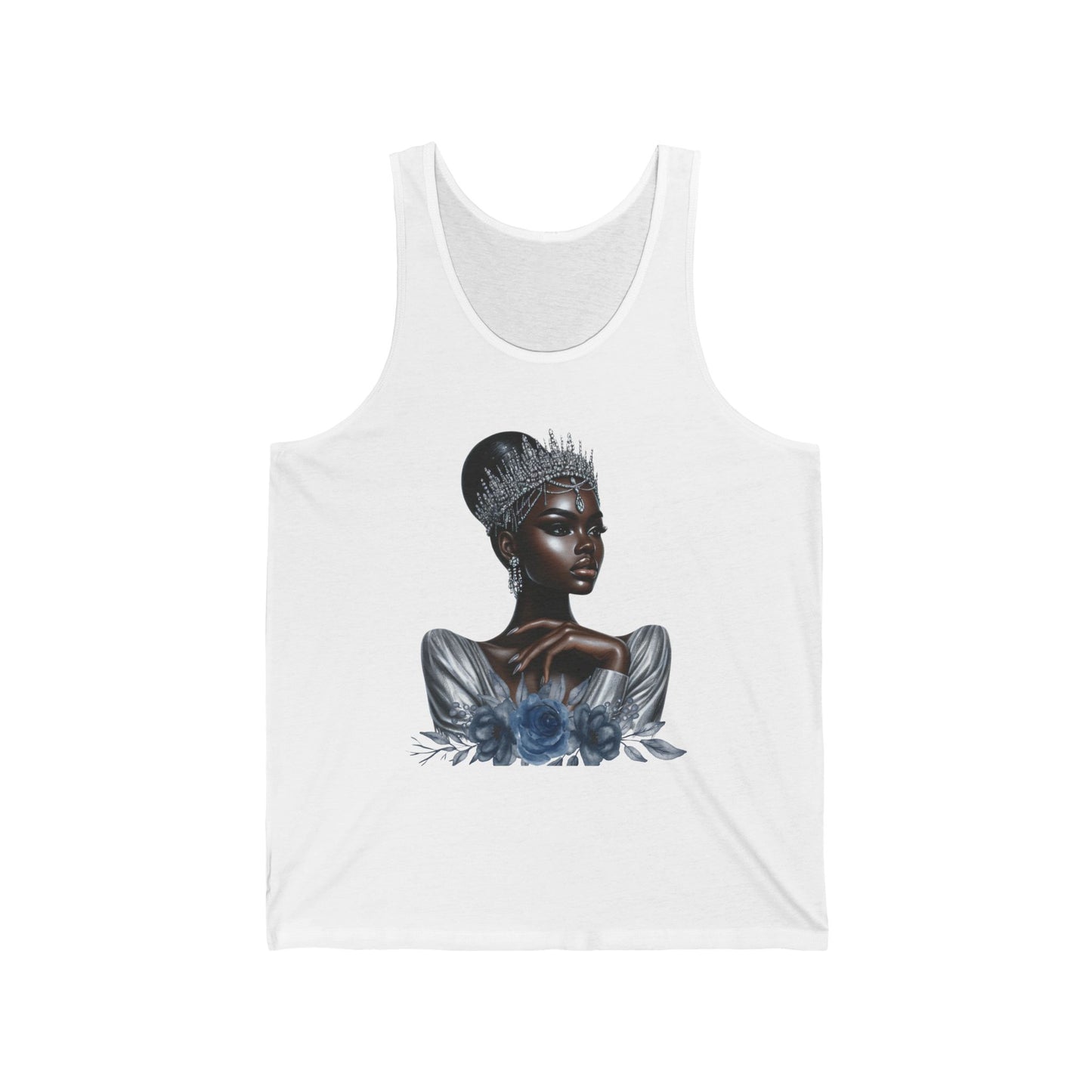 Queen Silver Graphic Unisex Jersey Tank Top