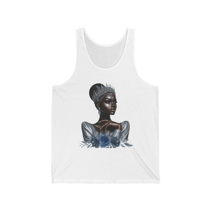 Queen Silver Graphic Unisex Jersey Tank Top