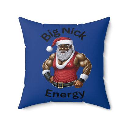 Big Nick Energy-Spun Polyester Square Pillow (Dk Blue)