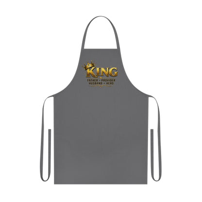 King Father, Husband, Provider, Hero Chef Cotton Apron