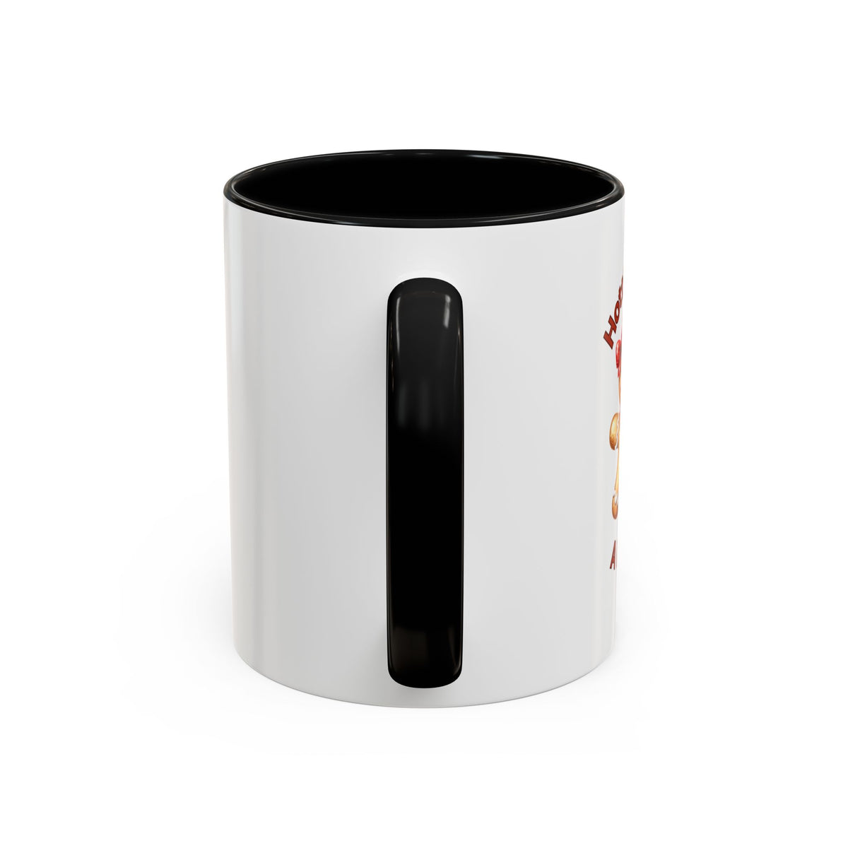 Hottie With A Body 2-Accent Coffee Mug (11, 15oz) (Red)