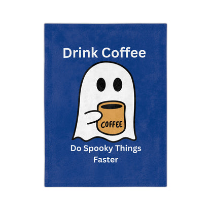Drink Coffee Ghost-Dark Blue