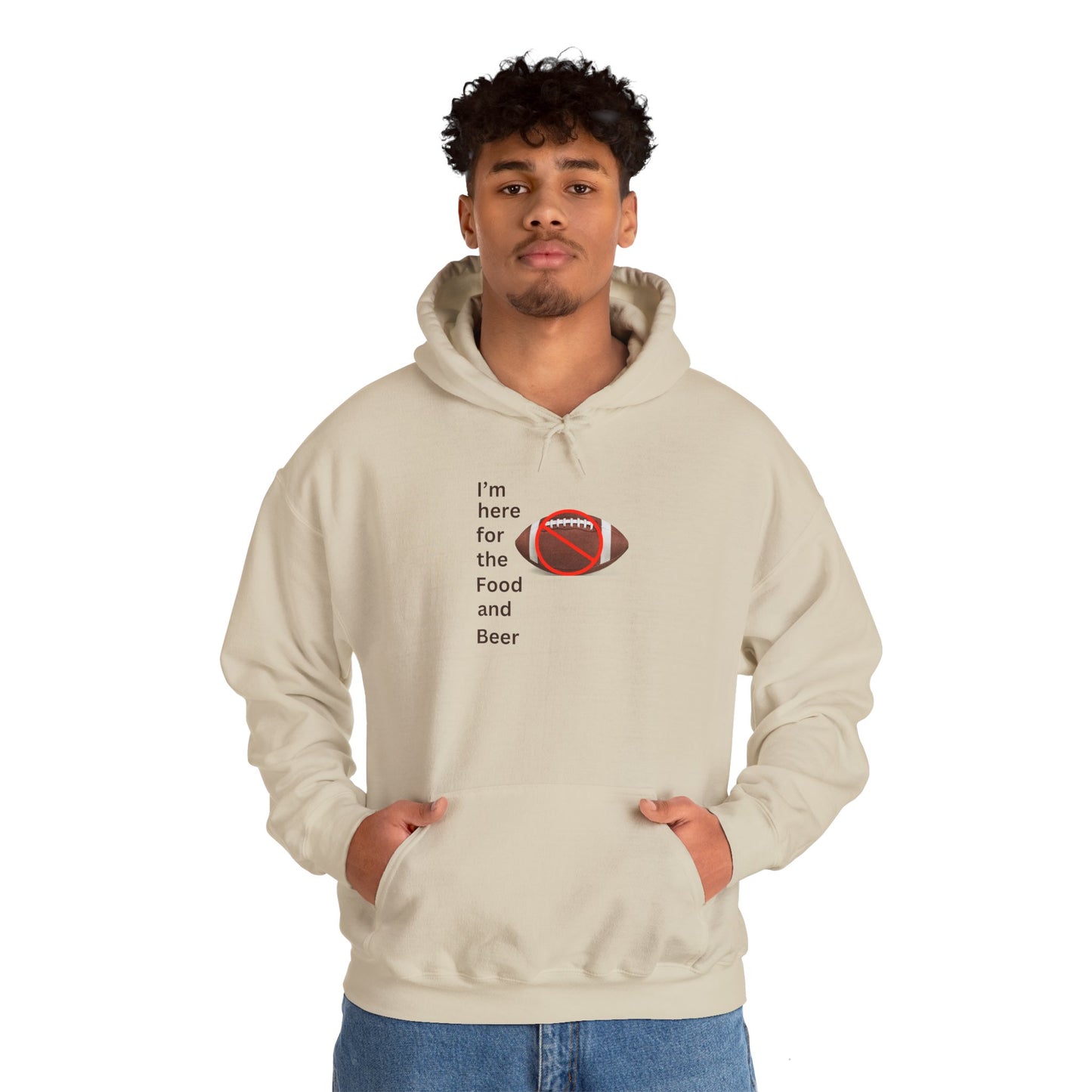 Here For Food and Beer-Hoodie