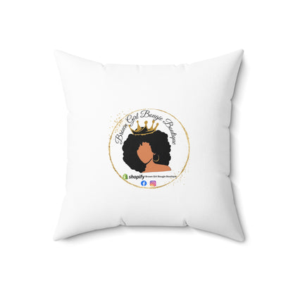 Teal-Spun Polyester Square Pillow