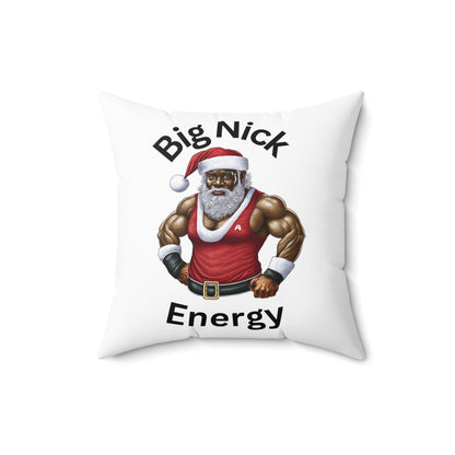 Big Nick Energy-Spun Polyester Square Pillow (White)