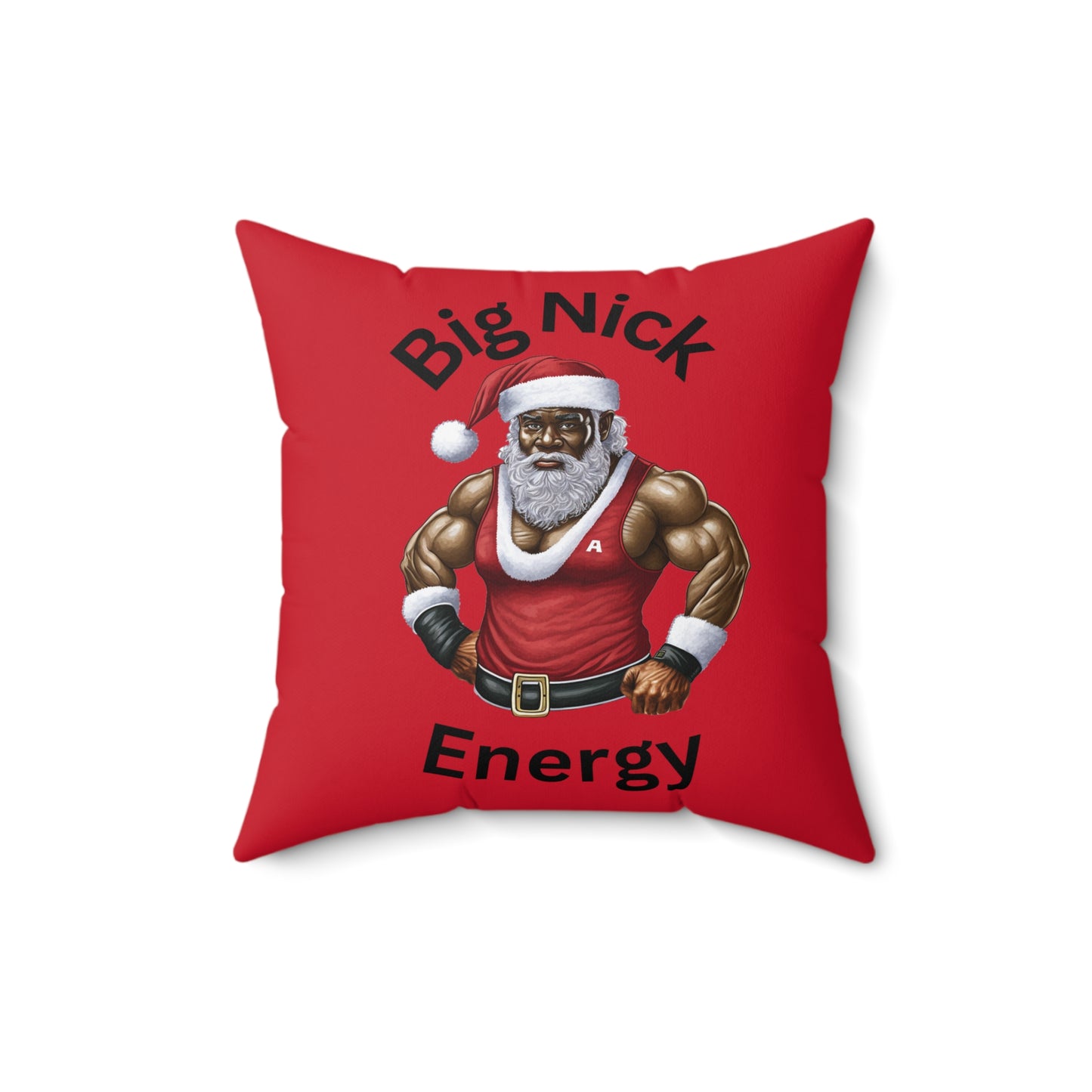 Big Nick Energy-Spun Polyester Square Pillow (Dk Red)