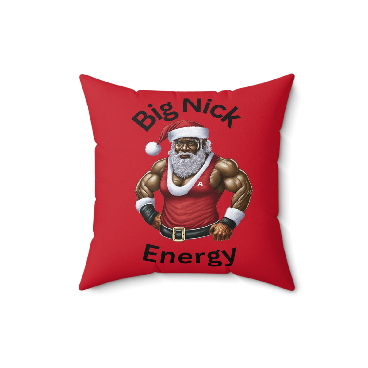 Big Nick Energy-Spun Polyester Square Pillow (Dk Red)