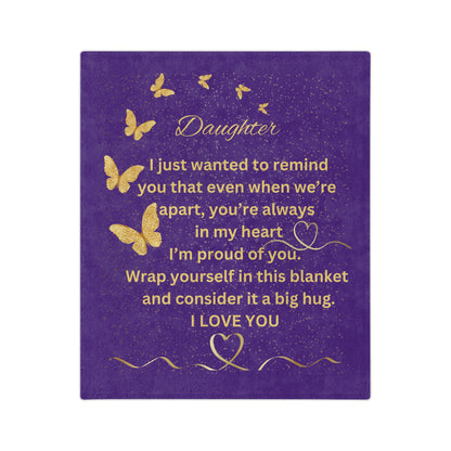 Gold Series-Velveteen Microfiber Blanket (Dk Purple)