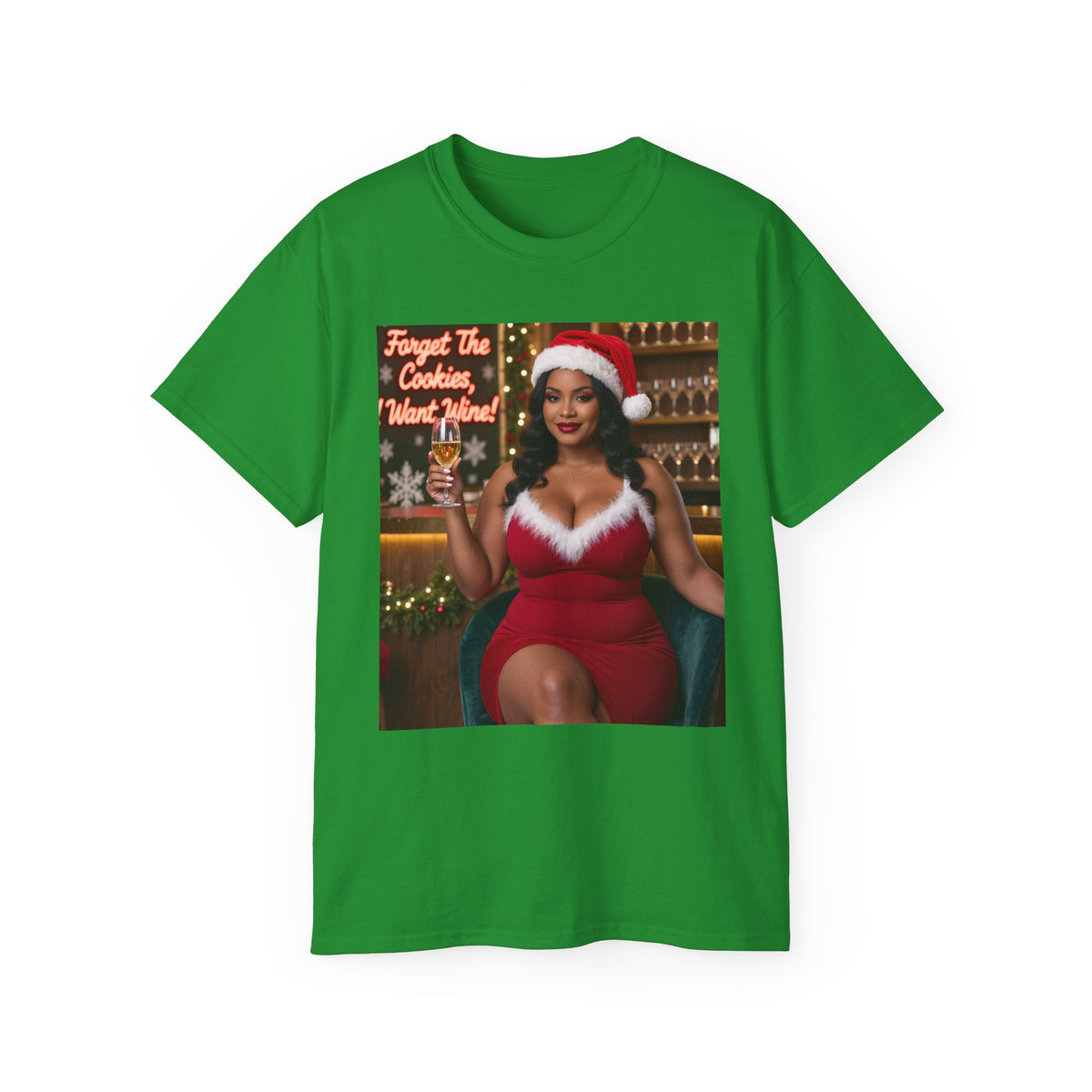 Ms Claus wine Tee 4