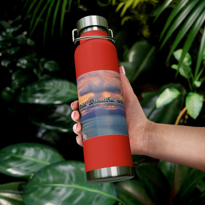 Bold & Beautiful Insulated 22 oz Water Bottle