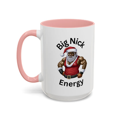 Big Nick Energy-Accent Coffee Mug (11, 15oz) (Red)