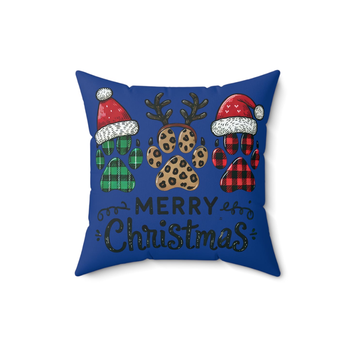Christmas Paws-Dark Blue