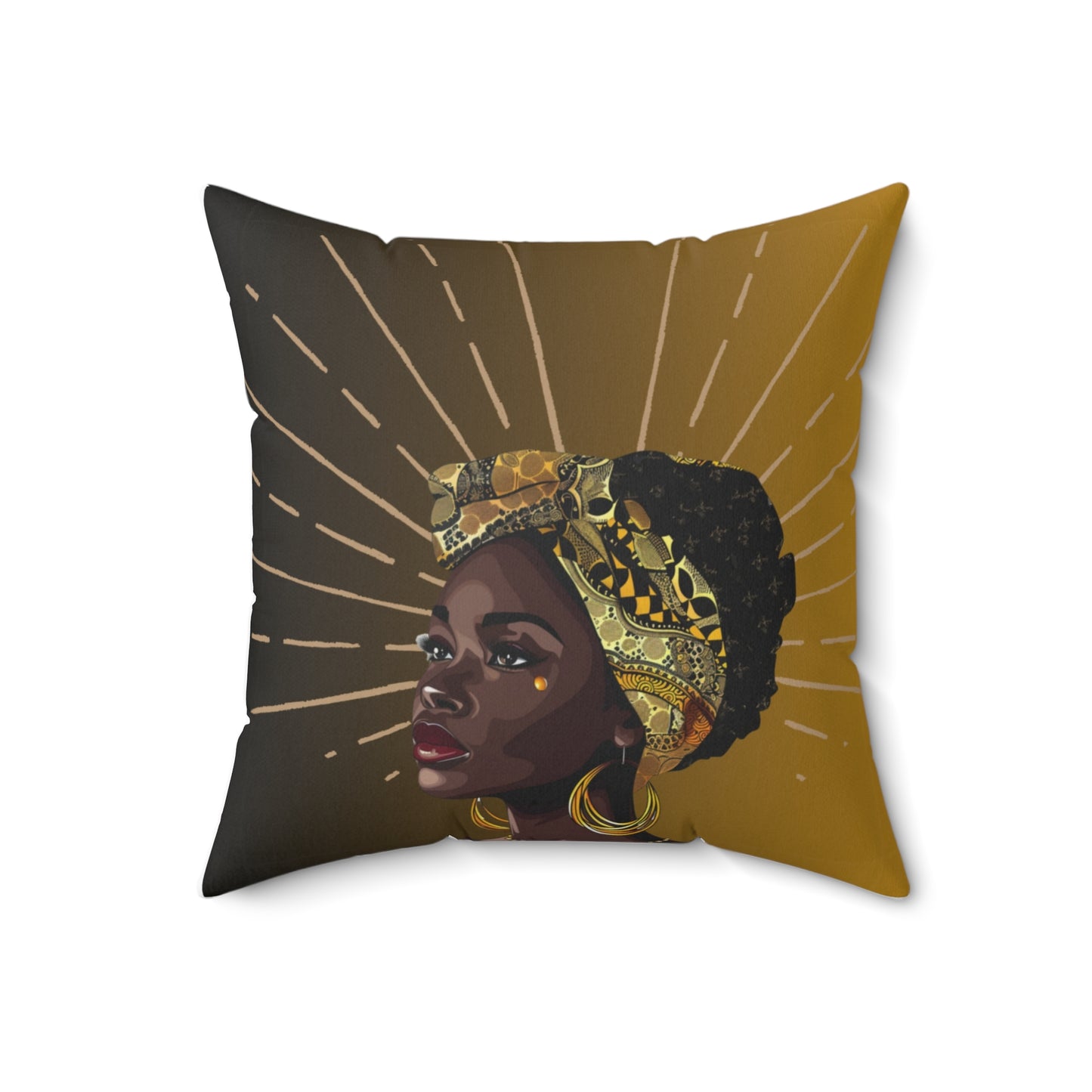 Star-Spun Polyester Square Pillow