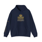 Fatherhood Kingdom Work Hoodie — Gold Crown Dad Hoodie, Proud Dad Gift