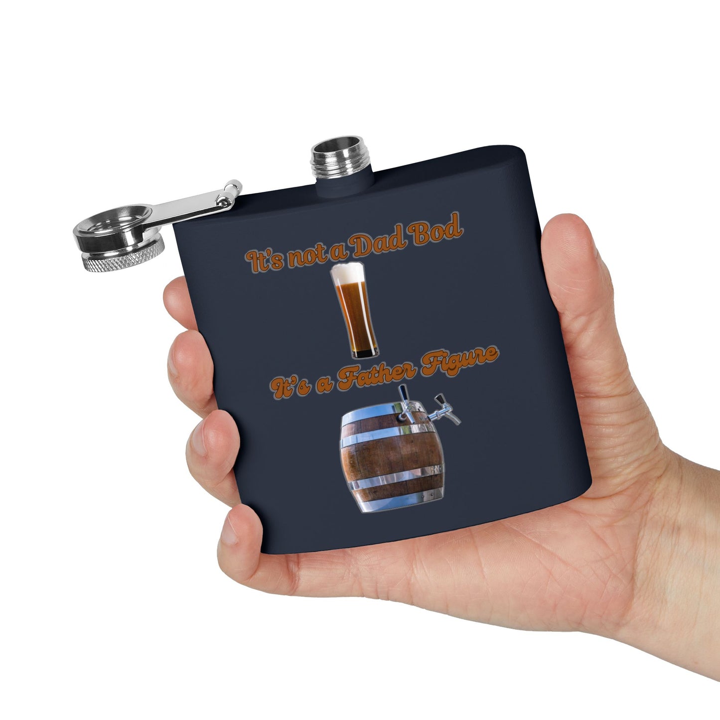 Stainless Dad Bod 2 steel Flask