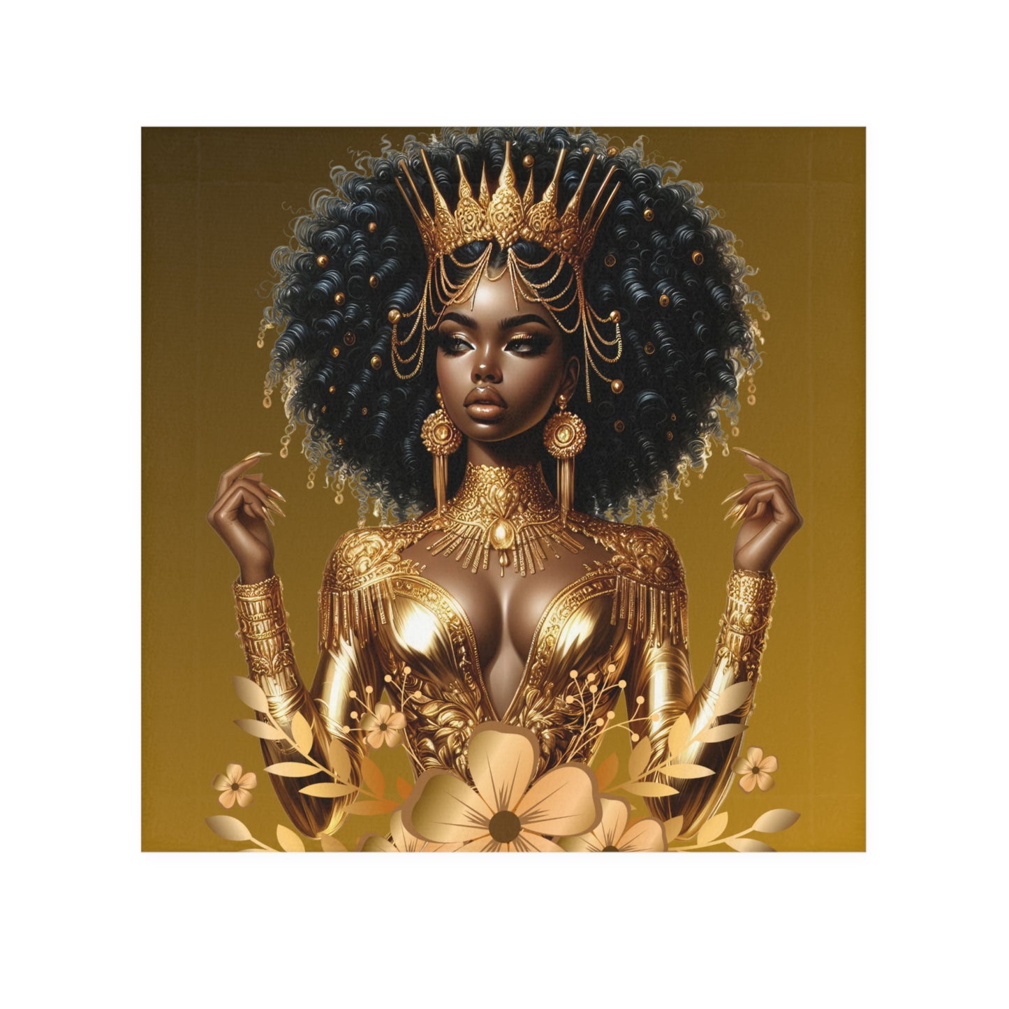 Golden-Goddess-Face Towel