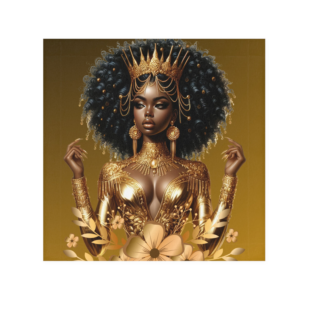 Golden-Goddess-Face Towel