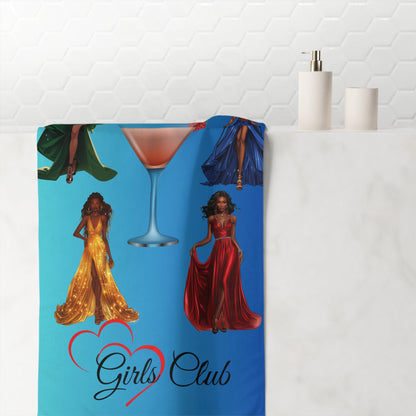 Galentines Girls Club-Mink-Cotton Towel